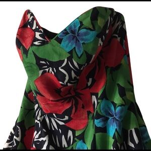 A.J. Bari Floral Hawaiian Sundress
